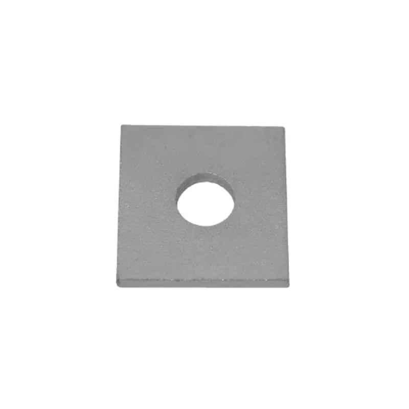 RS Pro M12x40x3mm Stainless Steel 1 Hole Square Bracket, 2216340 (Pack of 10)