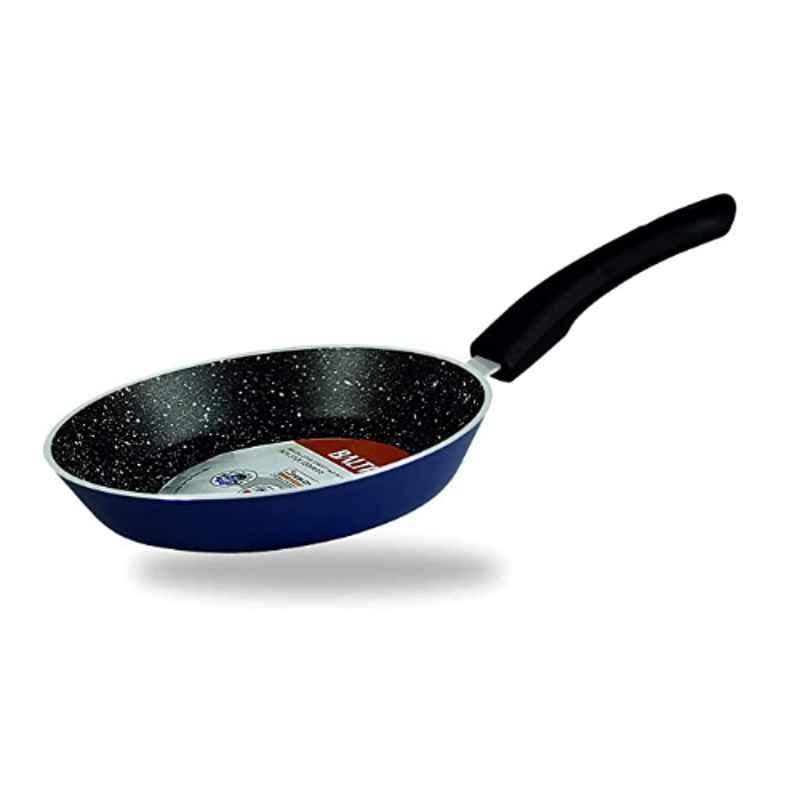Baltra 24cm Aluminium Blue Hard Anodized Fry Pan with Glass Lid, BTN-202