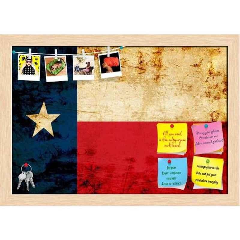 ArtzFolio 58.2x40.6x1cm Natural Brown Printed Bulletin Notice Pin Soft Board, AZSAO15140507BLB_FR_L_02_NB
