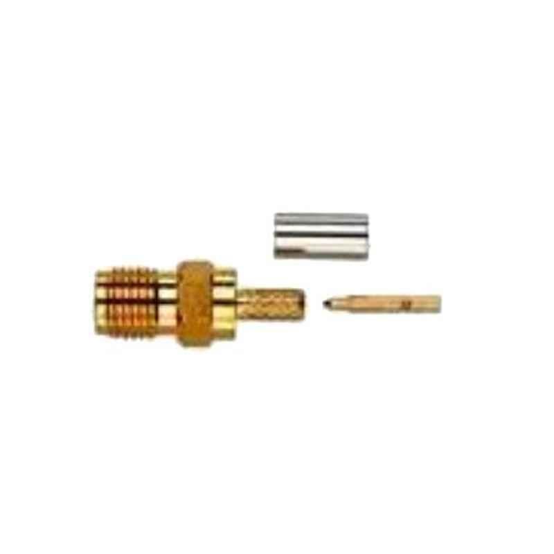 Pomona 72950 SMA Plug Reverse Polarity Straight Crimp RF Connector, 3094151