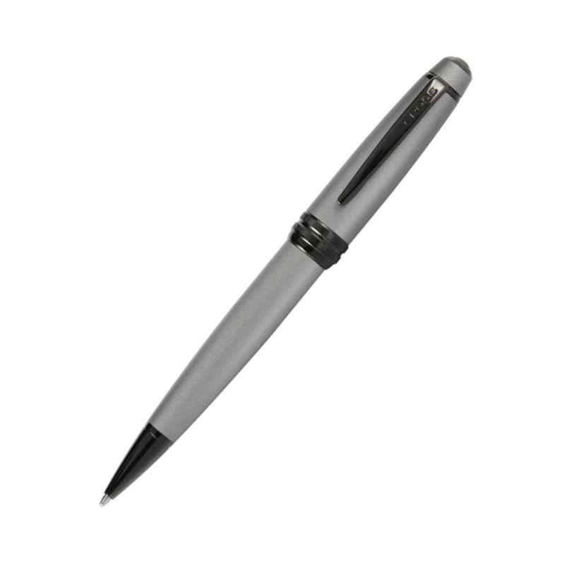 Cross Bailey Black Ink Matte Gray Lacquer Finish Ballpoint Pen with 1 Pc Black xxlarge Refill Set, AT0452-20