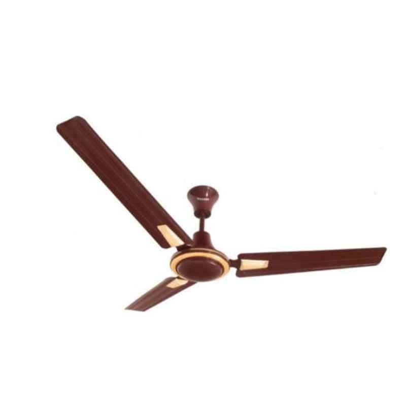 Lazer Sunny Dlx 80W Glossy Brown Decorative Ceiling Fan, Sweep: 1200 mm