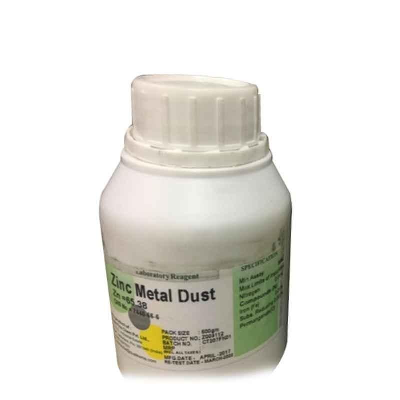 Qualikems 500g Metallic Grey Zinc Metal Dust Powder