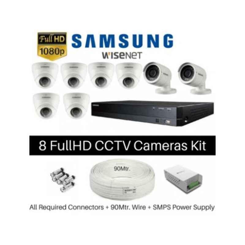 Samsung 8 Cameras 1080P with 8 Channel DVR Combo Kit