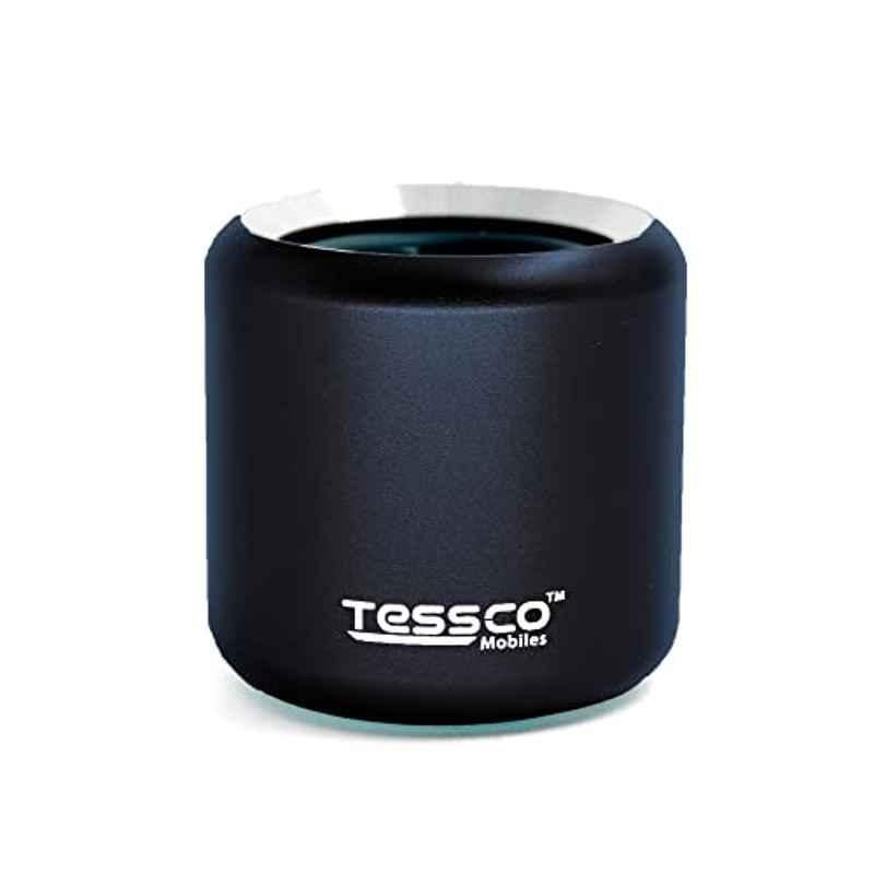 Tessco 3W Black Mini Wireless Bluetooth Speaker with IPX5 Waterproof & DSP Technology, FS-339