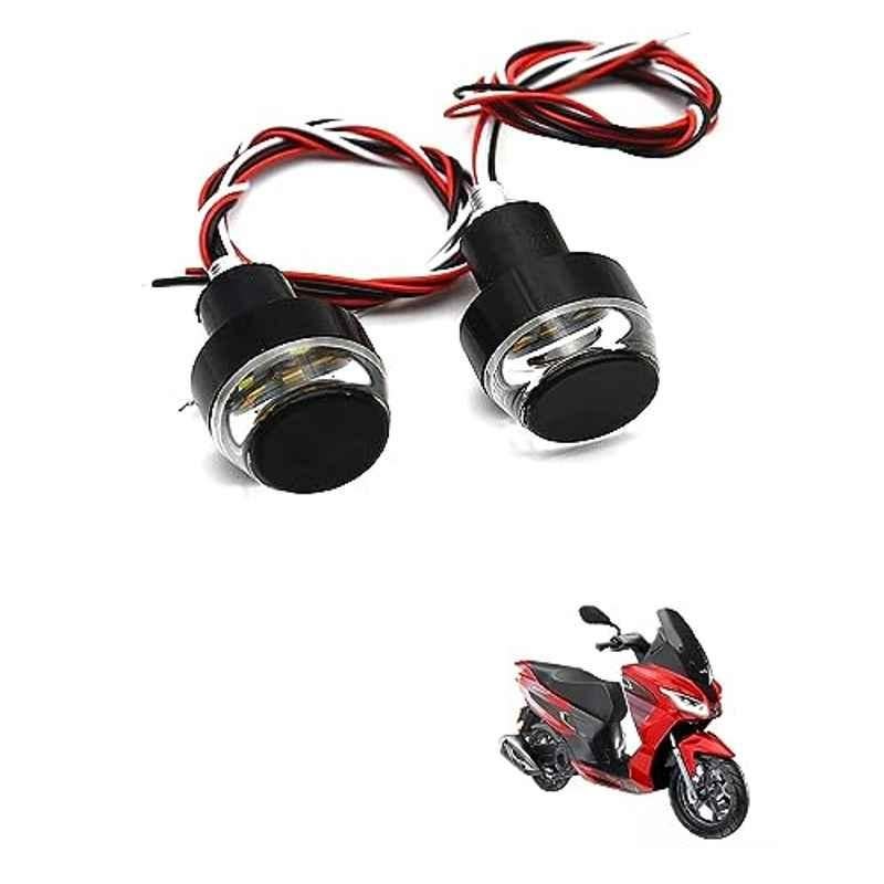 Kozdiko 2 Pcs Dual Colour Motorcycle LED Indicator Turn Signal Handle Bar Light Set for Aprilia SXR 160