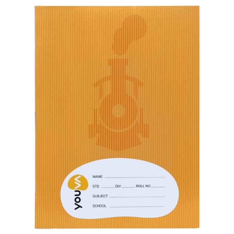 Navneet Youva Jumbo Size 76 Pages Assorted Design Brown Soft Bound Small Square Notebook, 22995 (Pack of 12)