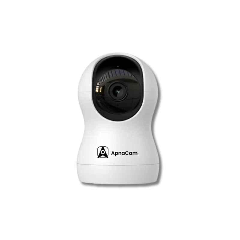 ApnaCam 4MP Full HD 2K Smart Wi-fi Camera with 360 deg PT, Motion Detection, 2 Way Audio, Night Vision, SD Card upto 128 GB, Alexa & Google Home