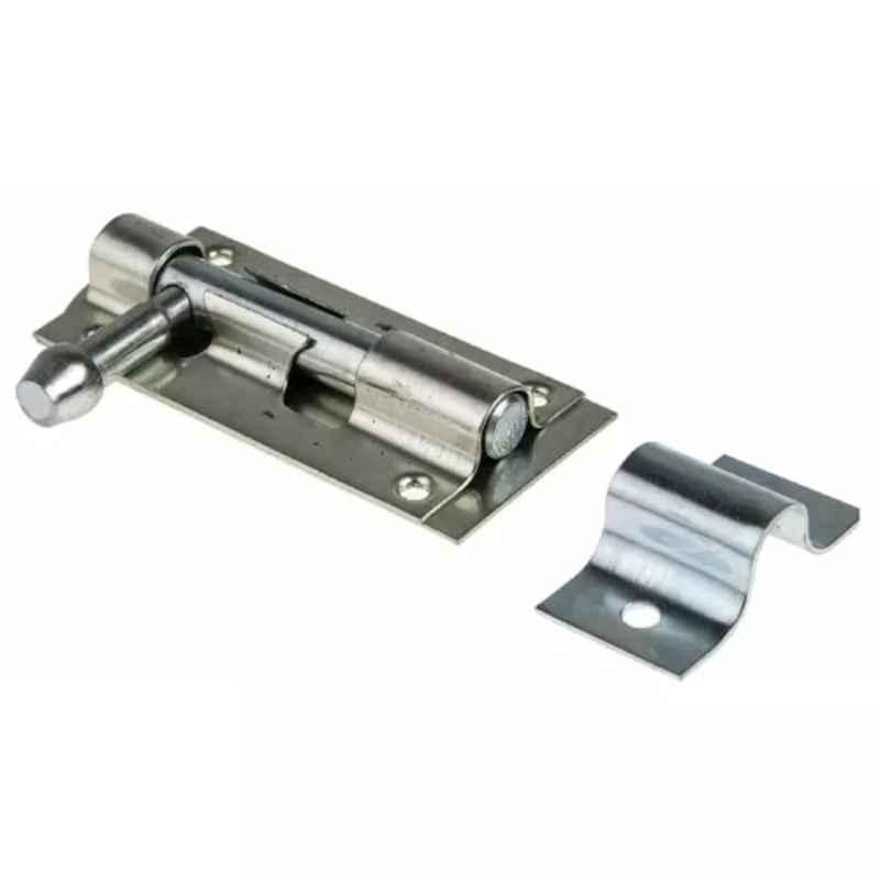 RS Pro 85mm Steel Zinc Plated Finish Tower Bolt, 8938616