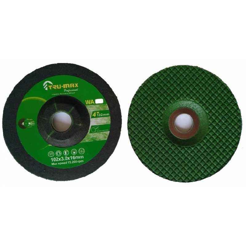 Trumax 4 Inch Flexible Grinding Wheel, WA 80 (Pack of 30)