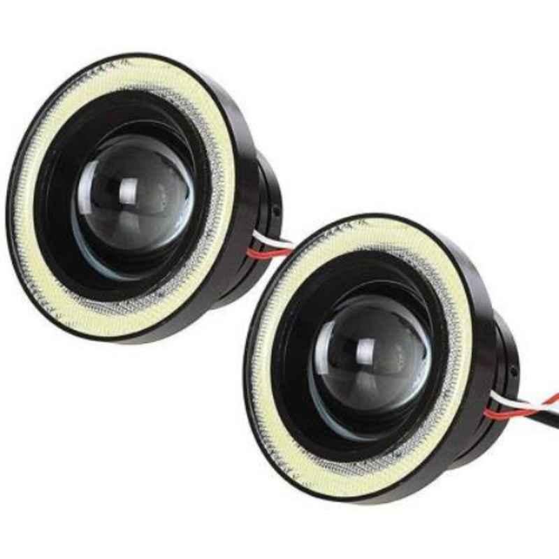 Love4ride 2 Pcs 3.5 inch Fog Angel Eye DRL LED Light Set for Car