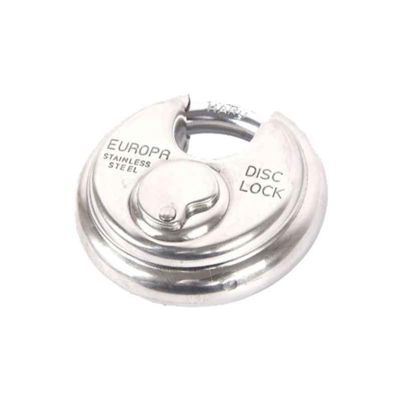 Europa 9.5mm 14 Pin Stainless Steel High Security Disc Padlock, P370