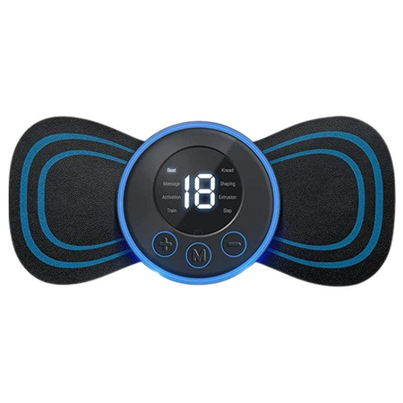 Wireless Portable Neck & Body Massager with 8 Modes & 19 Strength Levels
