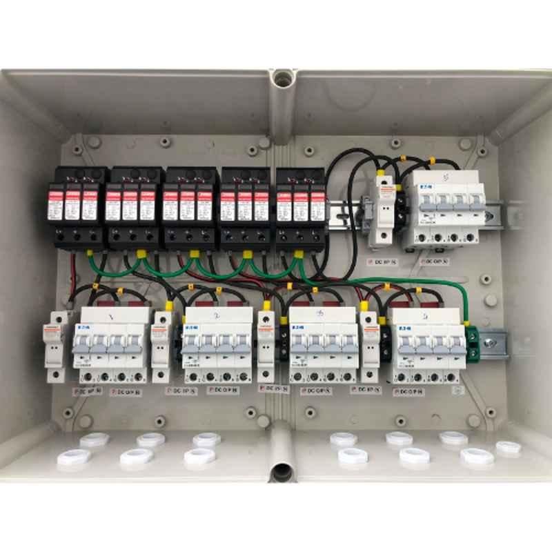 Daystar 5 in 5 Out 1000V Solar DC Distribution Box with 16A/4P DC MCB, DC SPD & 15A DC Fuse