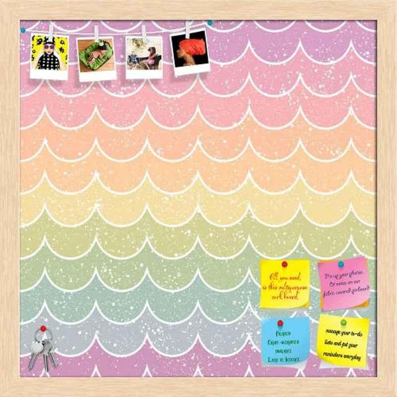 ArtzFolio 40.6x40.6x1cm Natural Brown Printed Bulletin Notice Pin Soft Board, AZSAO24550842BLB_FR_L_02_NB