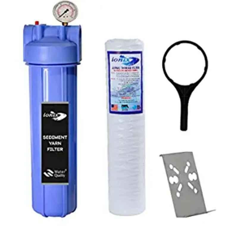 Ionix 4000lph Polypropylene Blue Yarn Tank Cartridge Water Filter