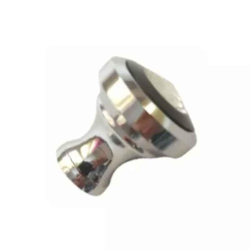 RiseOm 23mm Brass Chrome Finish Cabinet Drawers Pull Knob, 1U-UGKX-HM1H (Pack of 4)