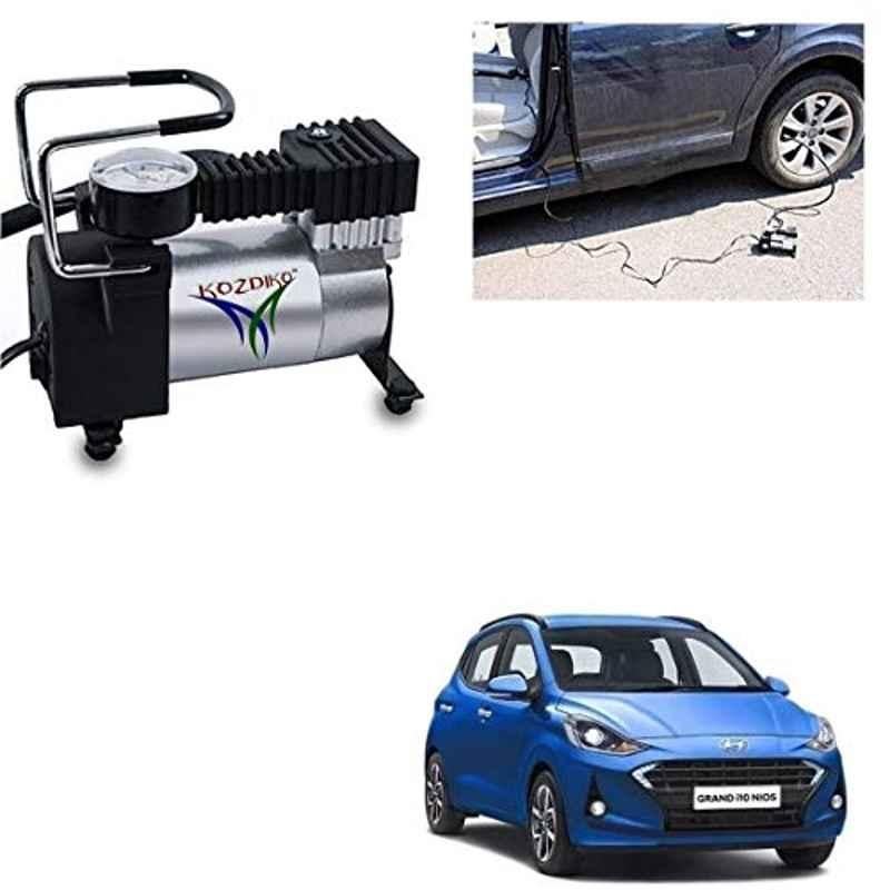 Kozdiko 12V DC Heavy Duty Metal Tyre Inflator for Hyundai Grand i10 Nios 2019, Tyre_Inflator_D270