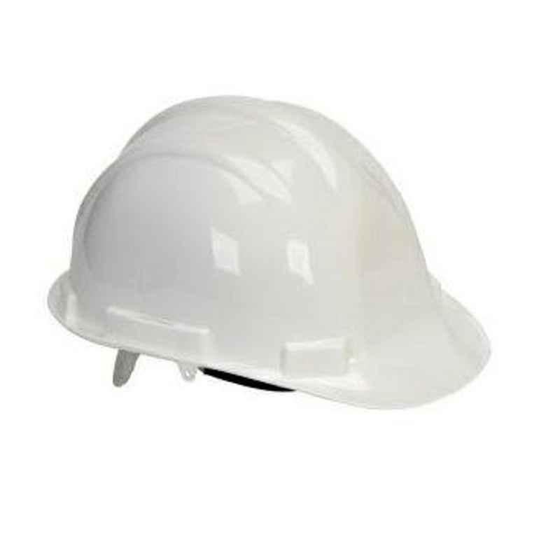 Heapro White Ratchet Type Safety Helmet, HR-001 (Pack of 15)