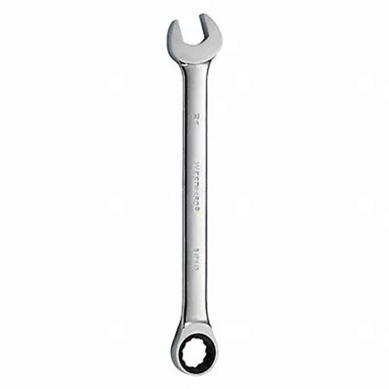 Westward 25-3/4 inch Alloy Steel Chrome Ratchet Wrench, 54PN45