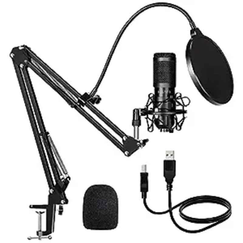 Bestor Professional USB Condenser Podcast Mic & Boom Arm Microphone Kit with Stand PC Streaming Podcast Cardioid