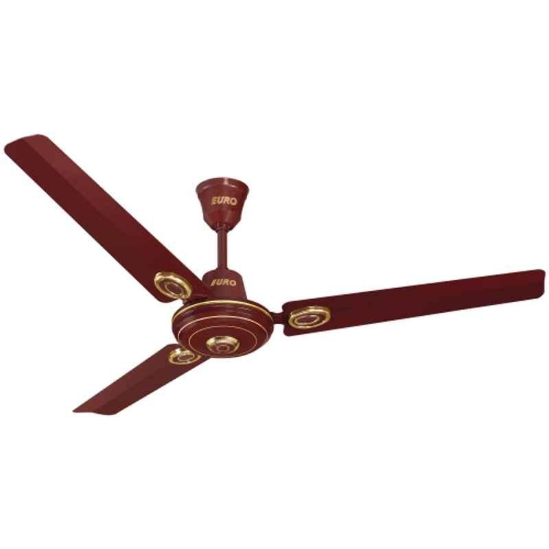 Khaitan ECR Deco 76W Brown Ceiling Fan, Sweep: 1200 mm