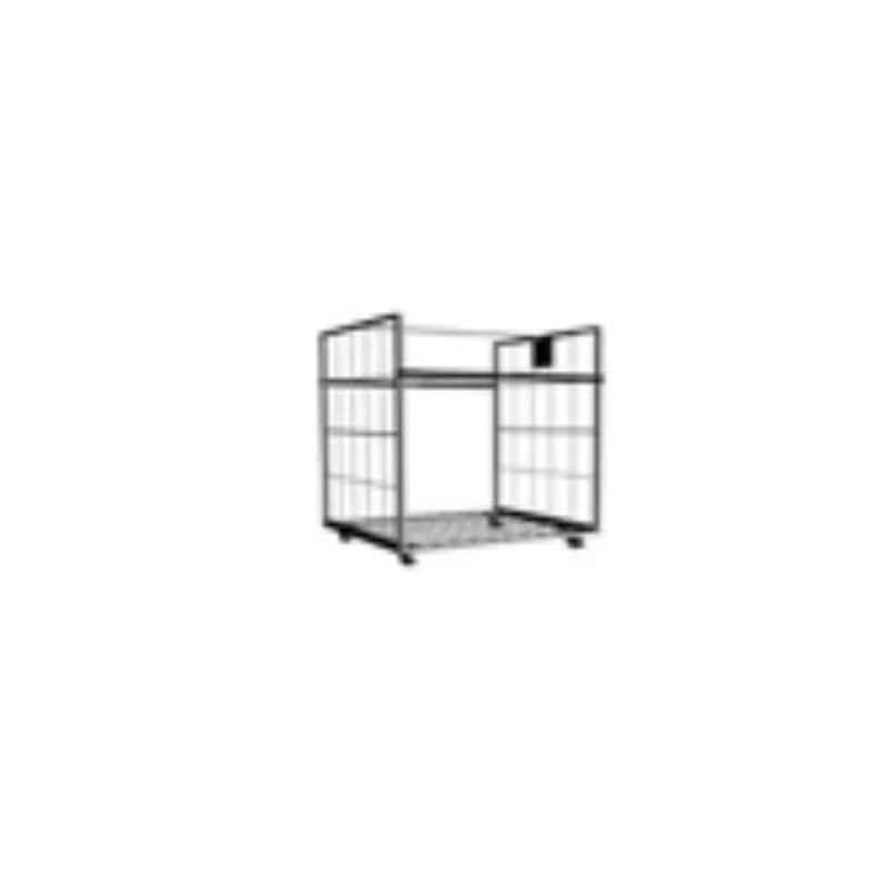 Suwas 600kg 1000x750x1700mm Steel Material Handling Cage Box Trolley, SU-MHCT-001