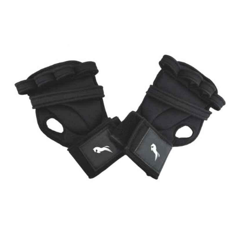 Just Rider Black Weightlifting & Exercise Gloves for Men & Women