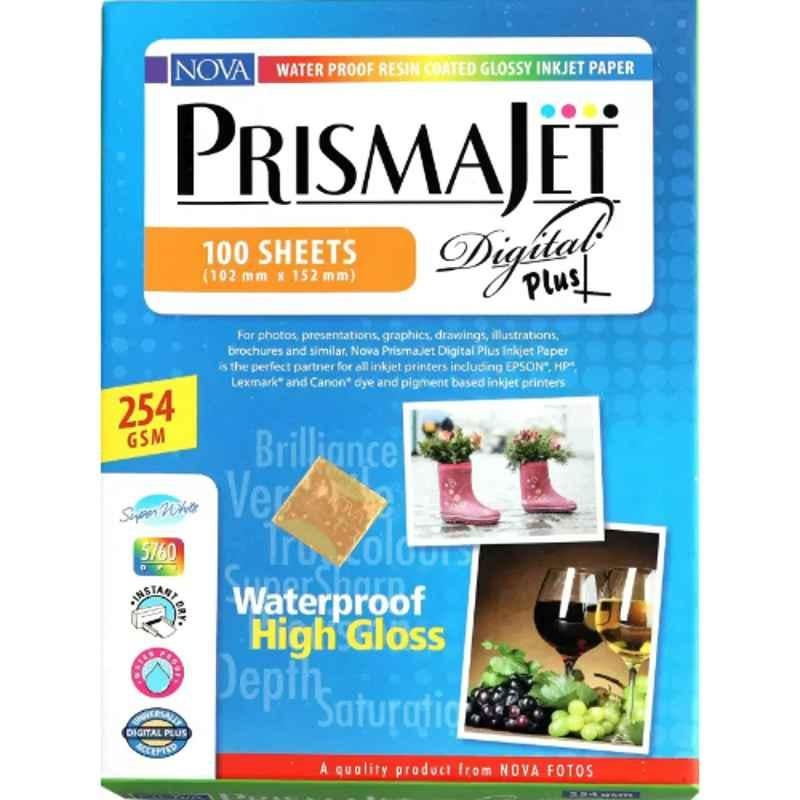 NOVA Prismajet 4R 254 GSM Digital Unruled Inkjet White Paper
