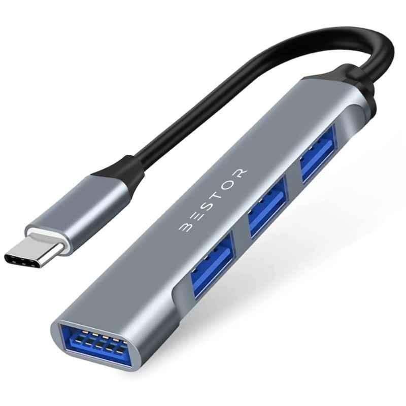 Bestor 4-in-1 USB-C Hub Multiport Adapter with Fast Data Transfer for Surface & MacBook Air/Pro M1