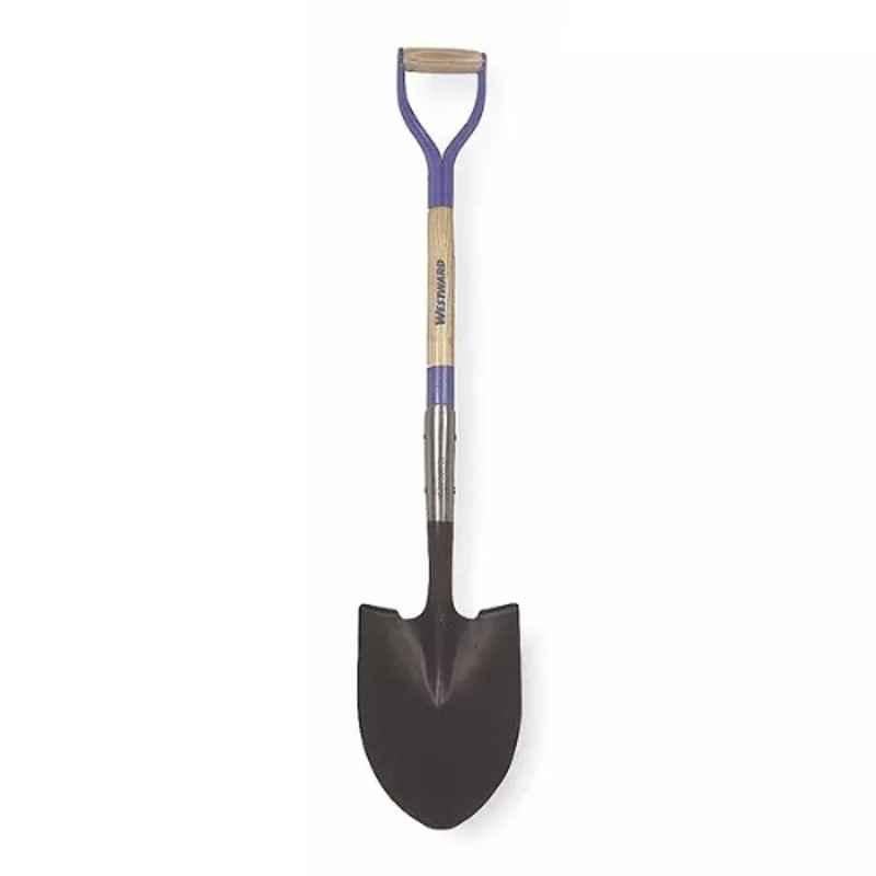 Westward 30 inch 14 Gauge Round Point Shovel with Handle, 1WG33