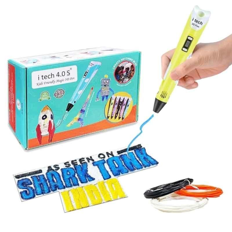 WOL3D I Tech Plastic Yellow 3D Pen