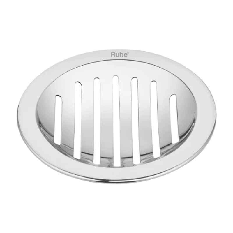 Ruhe Prime 4.5 inch Stainless Steel Gloss Finish Round Floor Drain Jali, 16-0610-27 (Pack of 4)