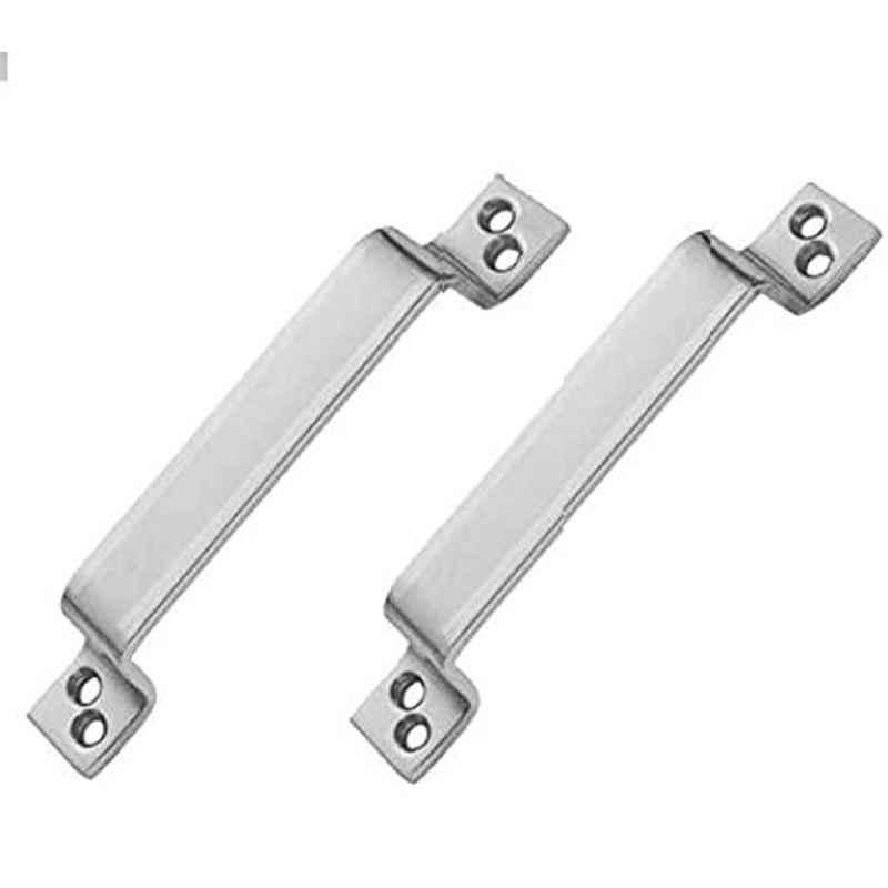 Smart Shophar 5 inch Stainless Steel Silver Ruffles Cabinet Handle, SHA40CH-RUFL-SL05-P2 (Pack of 2)