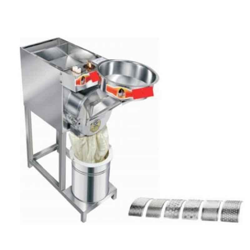 Rawat Impex 3HP 2800rpm Stainless Steel Flour Mill Machine