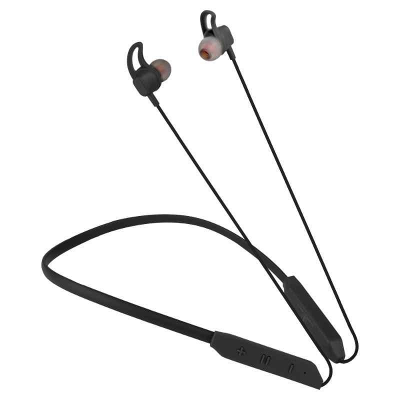 Hitage Black Bluetooth Neckband Earphone with 26hr Music Time, NBT-1954