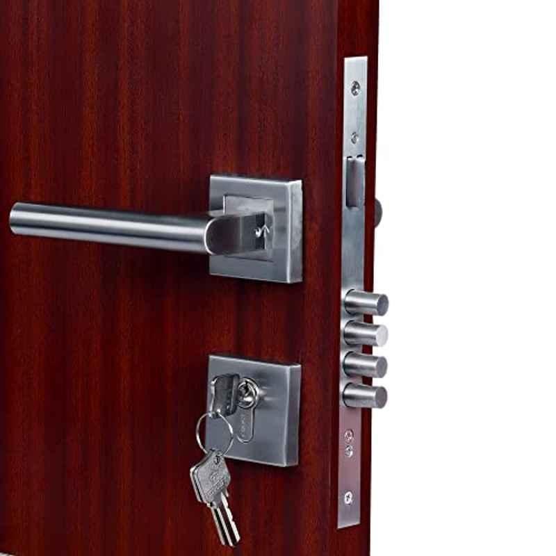 Saze 45x85mm â€ŽStainless Steel Satin Finish Mortise Main Door Lock Set, â€ŽSZ-MG-301-ROSE-OSK