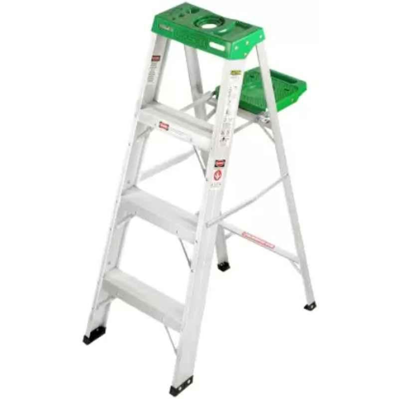 Liberti 3 Step 100kg Aluminium Foldable Step Ladder with Utility Tray, 1204