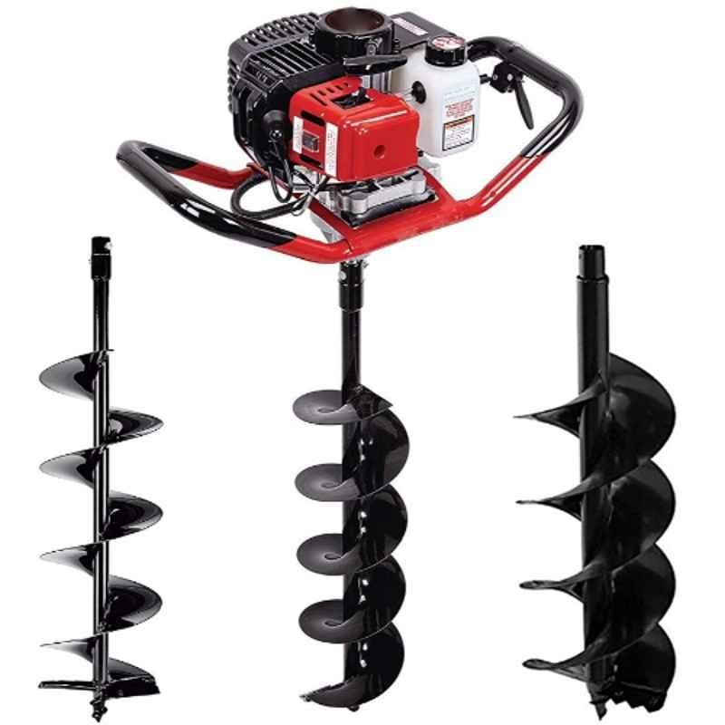 KISTON KOREA 68cc 2 Stroke Earth Auger with 8 & 12 inch Auger Bit, KEAG68812