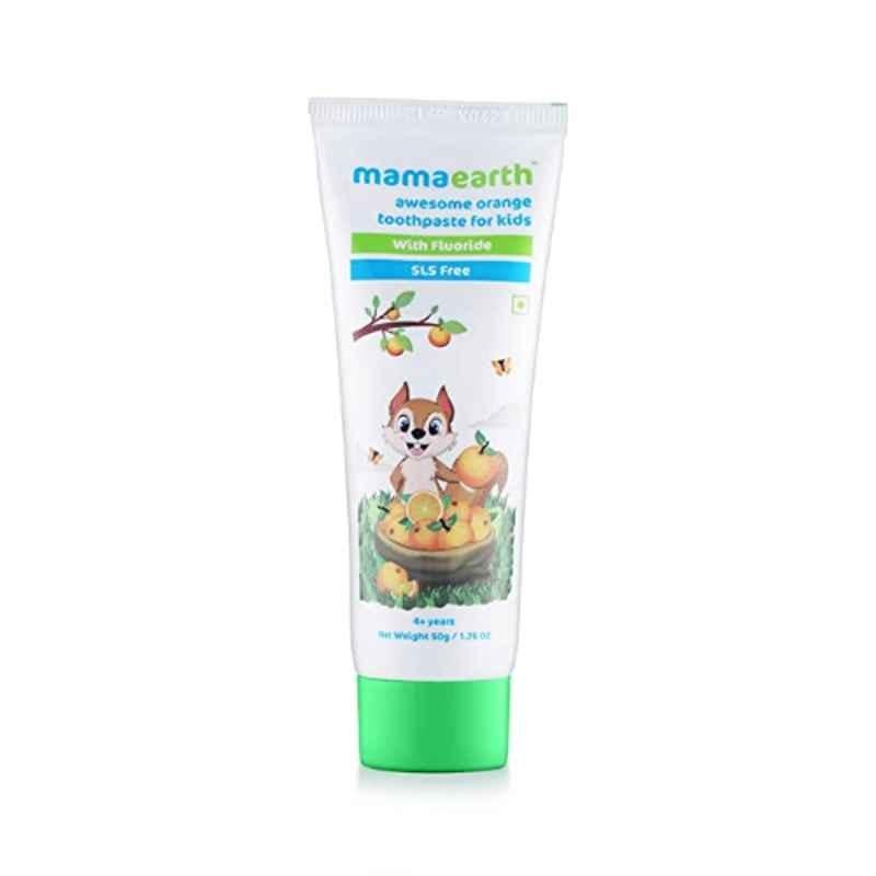 Mamaearth 50g Natural Orange Toothpaste Tube, MAE2049