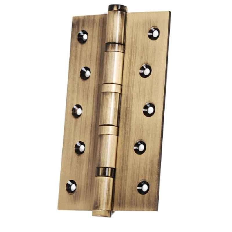 Smart Shophar 5x1.5x3 inch Brass Antique Bearing Hinge, SHA10HG-BEAR-AN5X1.5X3-P1 (Pack of 4)