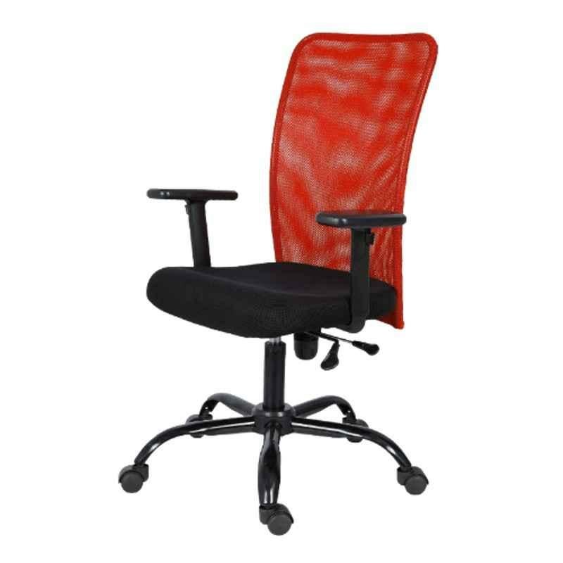Heikin Sigma Breathable Mesh Red xxlarge Back Ergonomic Office Chair for Work from Home & Study, HE-00102