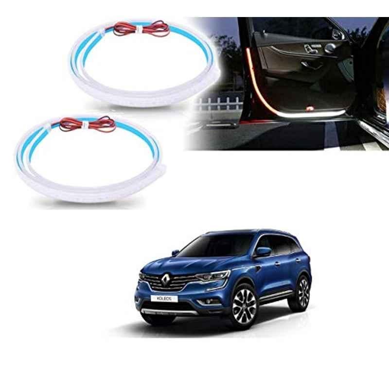 Kozdiko 2 Pcs 120cm Car Door Opening Warning LED Strips Safety Light Set for Renault Koleos