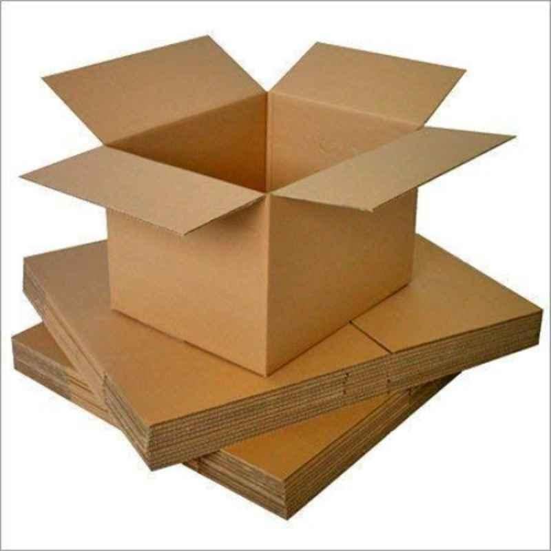 ABS 7.8x1.9x1.9 inch 3 Ply Paper 	Brown Rectangular Corrugated Box, ABS030 (Pack of 100)