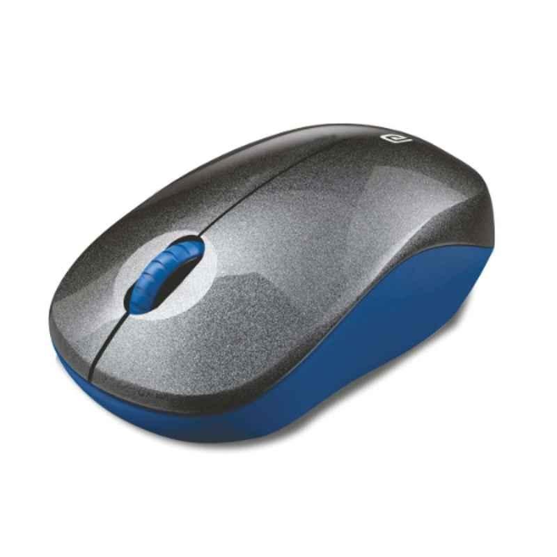 Portronics Toad 12 Black & Blue Wireless 2.4GHz Optical Mouse, POR 1097