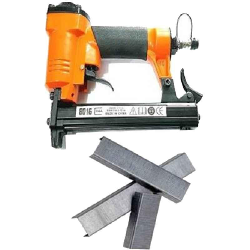 Krost Aluminum Air Stapler With 23/8 mm Stapler-Pin Combo (Orange, 2000 Piece)