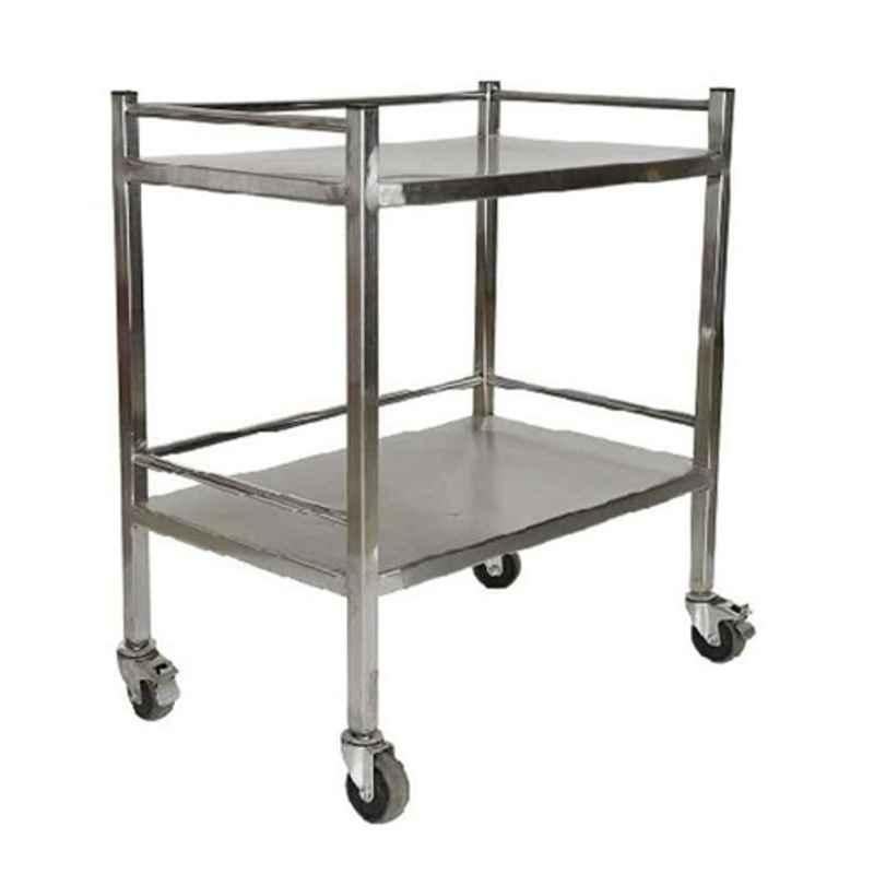 Khaitan 13 120kg Stainless Steel Mayo Foldable Instrument Trolley
