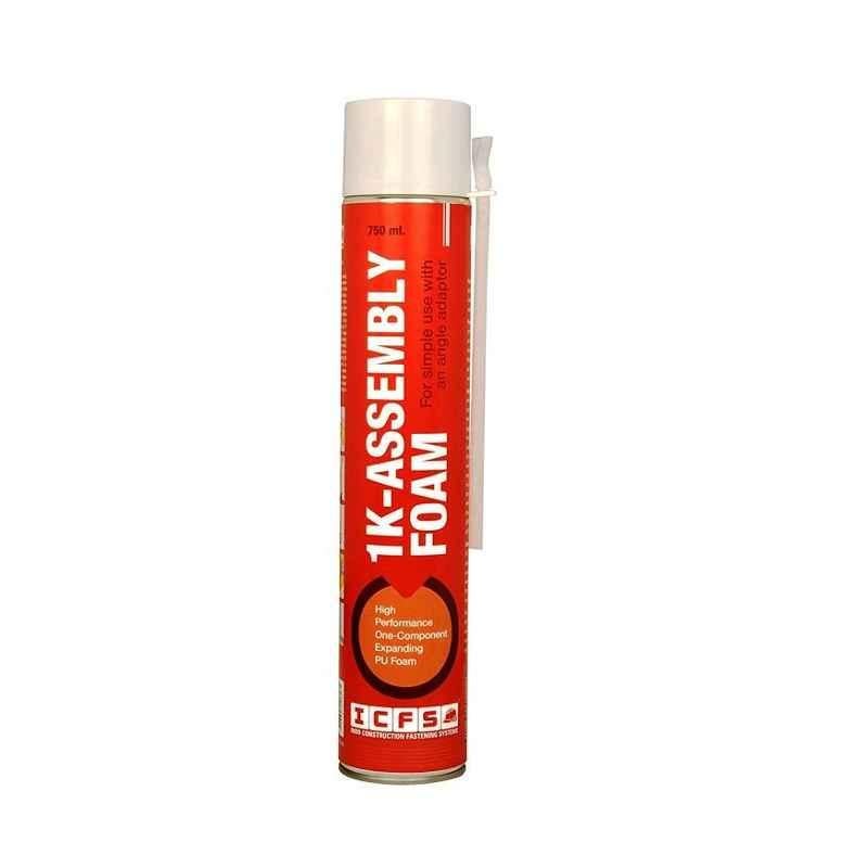 ICFS 1k Assembly Polyurethane Expansion PU Foam Spray, 750 ml