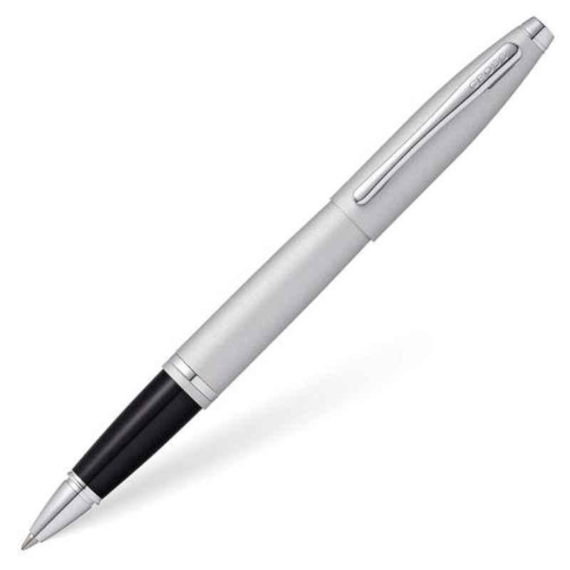 Cross Blue Ink Calais Satin Chrome Roller Ball Pen