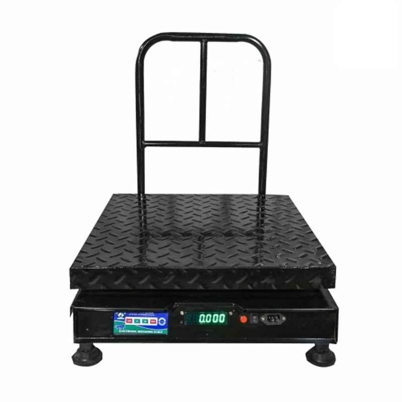 Kingstar 300kg 500x500mm Metal Bright Green LED Backlit Display Weighing Scale